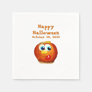 Servilleta De Papel Feliz Halloween tonto Jack-O-Lantern