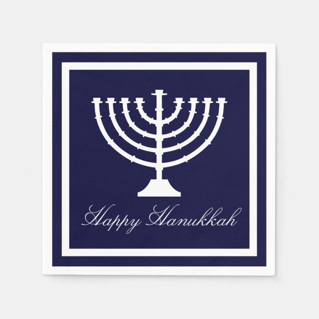 Servilleta De Papel Feliz Hanukkah (Anverso)