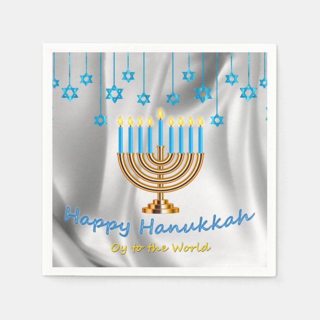Servilleta De Papel Feliz Hanukkah (Anverso)