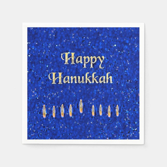 Servilleta De Papel Feliz Hanukkah (Anverso)