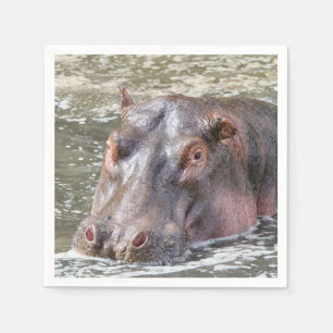 Servilleta De Papel Feliz Hippo