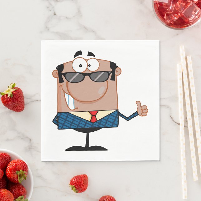 Servilleta De Papel Feliz hombre de negocios (Subido por el creador)