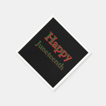 FELIZ JUNETEENTING NAPKINS
