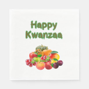 Servilleta De Papel Feliz Kwanzaa Primeros Frutos