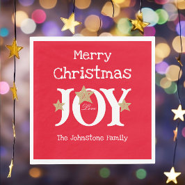 Servilleta De Papel Feliz Moda navideña guión de papel de Navidades ro