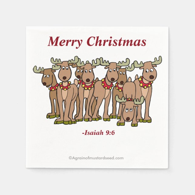 Servilleta De Papel Feliz Navidad (Anverso)
