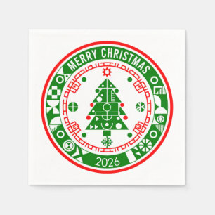 Servilleta De Papel Feliz Navidad