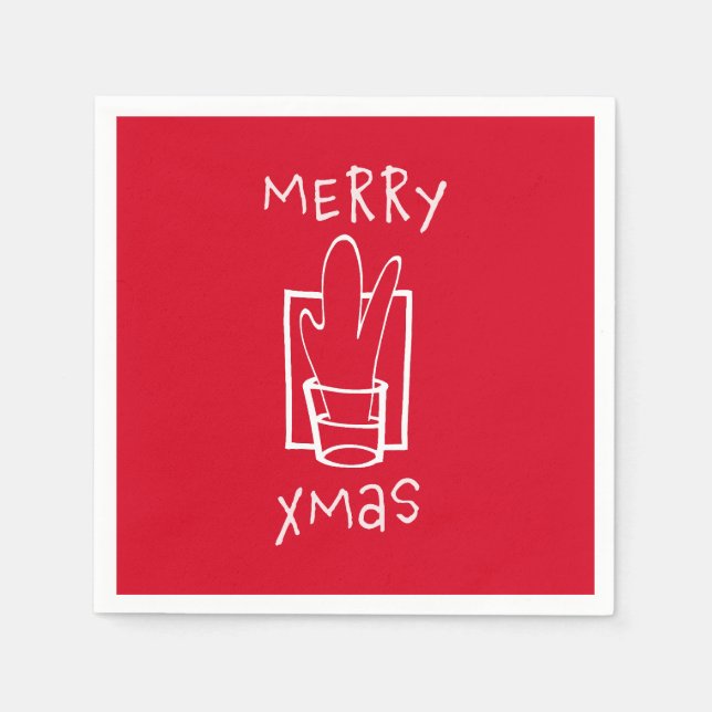 Servilleta De Papel Feliz Navidad (Anverso)