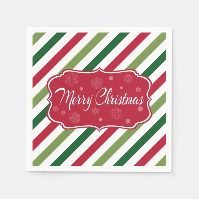Servilleta De Papel Feliz Navidad (Anverso)