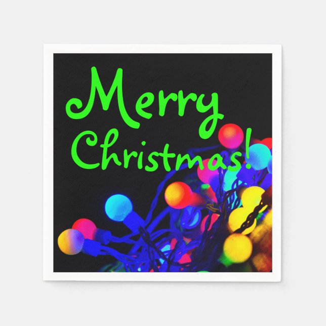 Servilleta De Papel Feliz Navidad (Anverso)