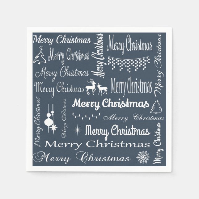 Servilleta De Papel Feliz Navidad (Anverso)