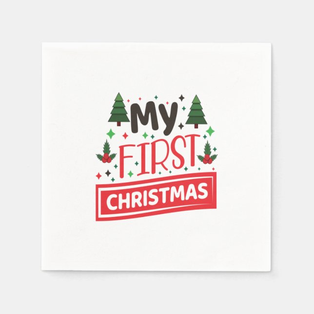 Servilleta De Papel Feliz Navidad (Anverso)