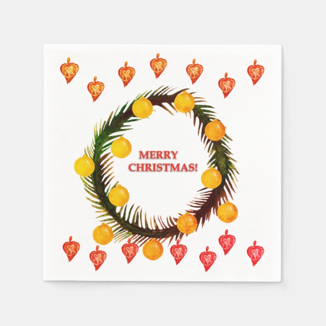 Servilleta De Papel Feliz Navidad (Anverso)
