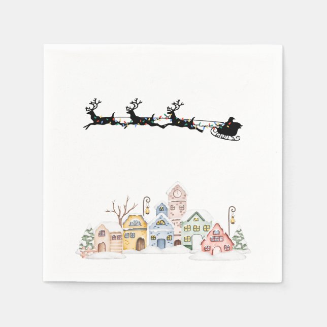 Servilleta De Papel Feliz Navidad (Anverso)