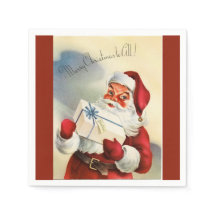 Feliz Navidad a Todos Servilletas de Papel de Sant