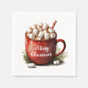 Servilleta De Papel Feliz Navidad Chocolate caliente