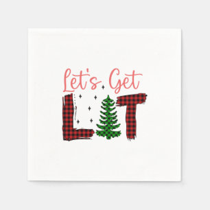 Servilleta De Papel Feliz Navidad Consigamos Navidades livianos