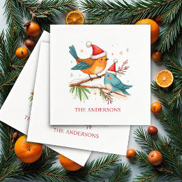 Servilleta De Papel Feliz Navidad Dos Amantes Amantes Navidades Fiesta