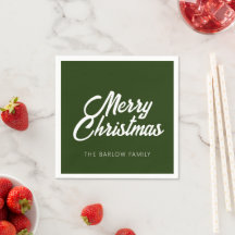 Feliz Navidad en el bosque/verde oscuro