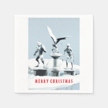 Feliz Navidad. Esculturas de hielo monstruosas