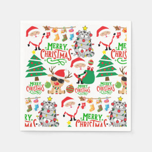 Servilleta De Papel Feliz Navidad Festividad