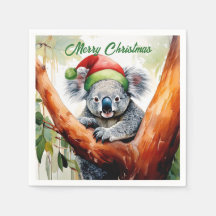 Feliz Navidad Koala sentado en Gumtree