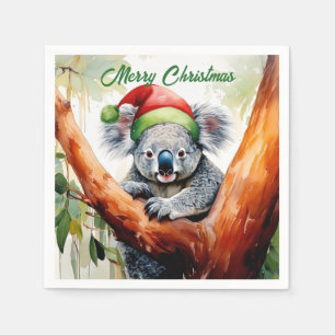 Servilleta De Papel Feliz Navidad Koala sentado en Gumtree