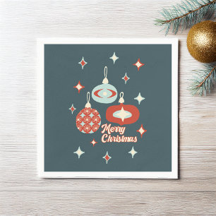 Servilleta De Papel Feliz Navidad Mid'Century Modern