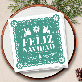 Servilleta De Papel Feliz Navidad Papel Picado Navidades