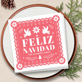 Servilleta De Papel Feliz Navidad Papel Picado Navidades