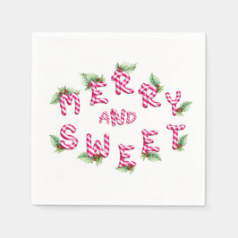 Servilleta De Papel Feliz Navidad Red Pink Holiday Party Napkins