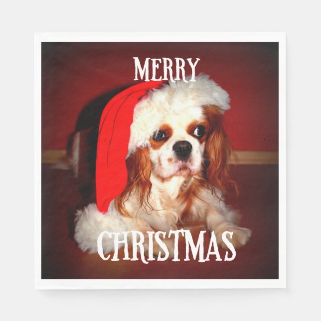 Servilleta De Papel feliz navidad santa caballería (Anverso)