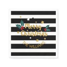 Feliz Navidad Texto moderno Diseño Purpurina de or