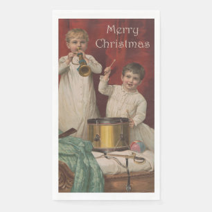 Servilleta De Papel Feliz Navidad Vintage Art