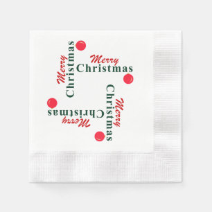 Servilleta De Papel Feliz Navidad y adorno colgante