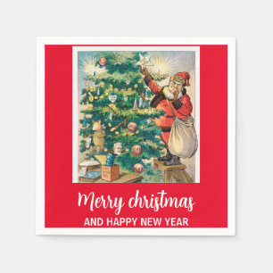 Servilleta De Papel Feliz Navidad y feliz año nuevo