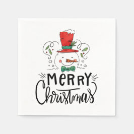 Servilleta De Papel Feliz Navidad y Feliz Año Nuevo