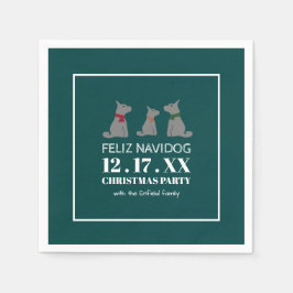 Servilleta De Papel Feliz Navidog, Navidades al estilo español