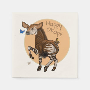 Servilleta De Papel ¡Feliz Okapi!