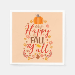 Servilleta De Papel Feliz otoño