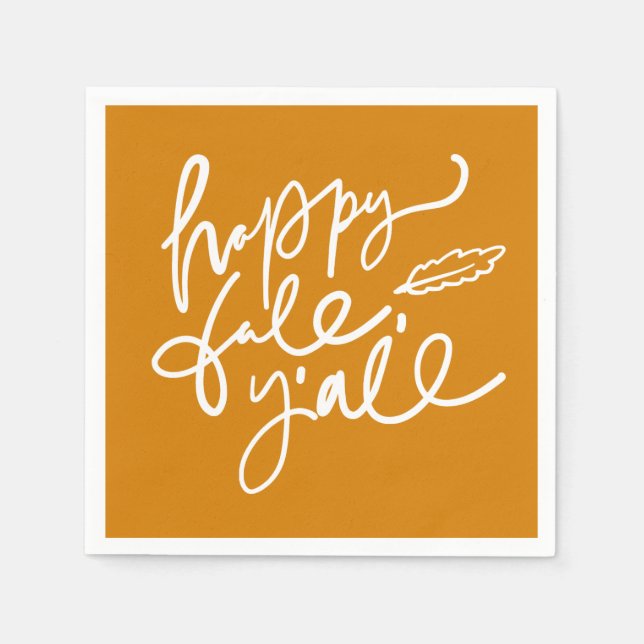 Servilleta De Papel Feliz otoño (Anverso)