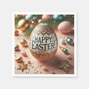 Servilleta De Papel Feliz Pascua