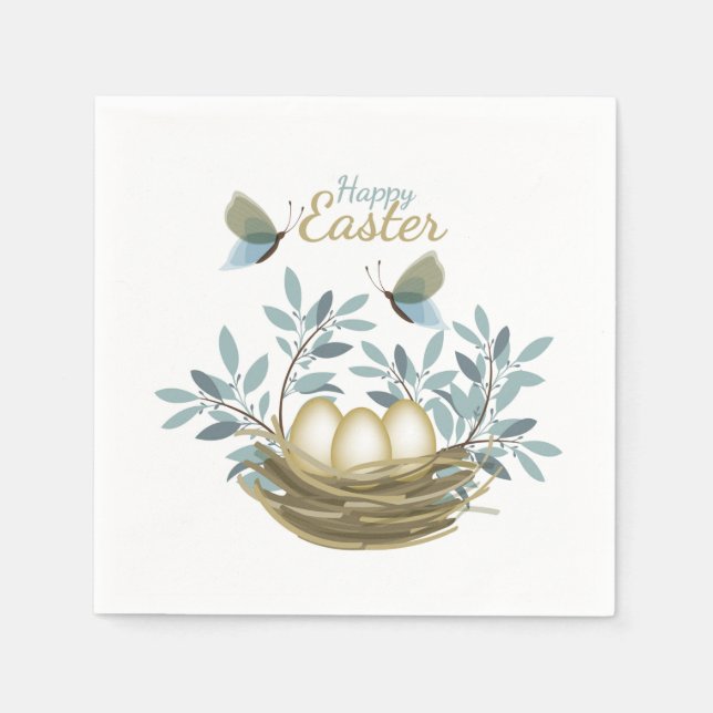 Servilleta De Papel Feliz Pascua (Anverso)