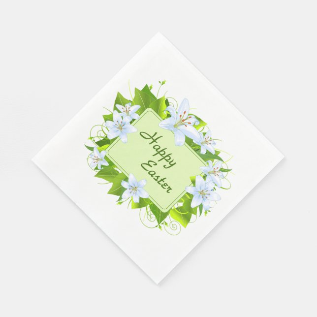 Servilleta De Papel Feliz Pascua (Esquina)