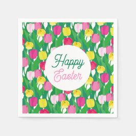 Servilleta De Papel Feliz Pascua.