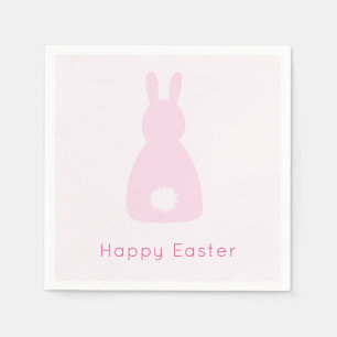 Servilleta De Papel Feliz Pascua Bebé Rosa Bungalow