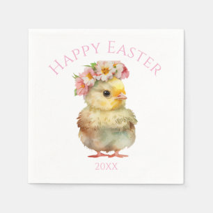 Servilleta De Papel Feliz Pascua Pollito