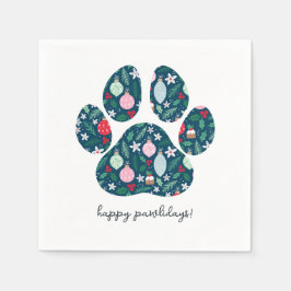 Servilleta De Papel Feliz Pawlidays Navidad Perro Amante Servilletas d