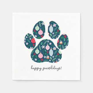 Servilleta De Papel Feliz Pawlidays Navidad Perro Amante Servilletas d