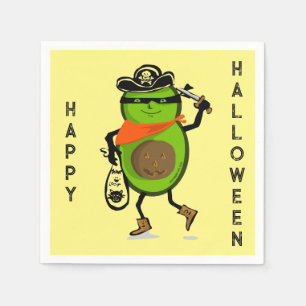 Servilleta De Papel Feliz pirata aguacate de Halloween